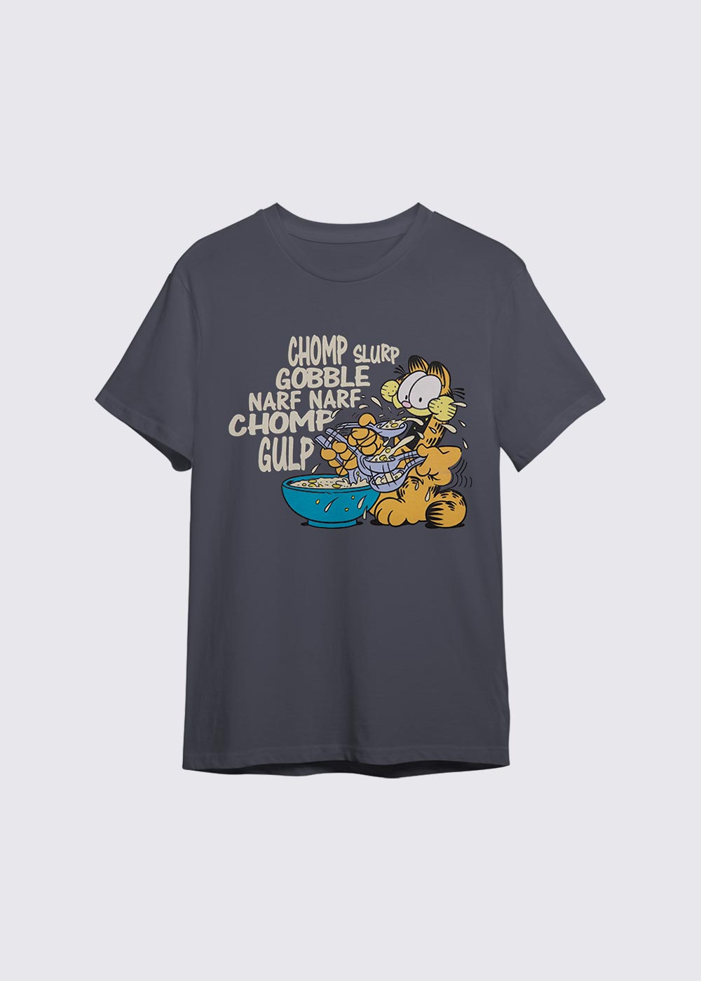 Playera Gris Para Hombre : Garfield Eating | Epicland